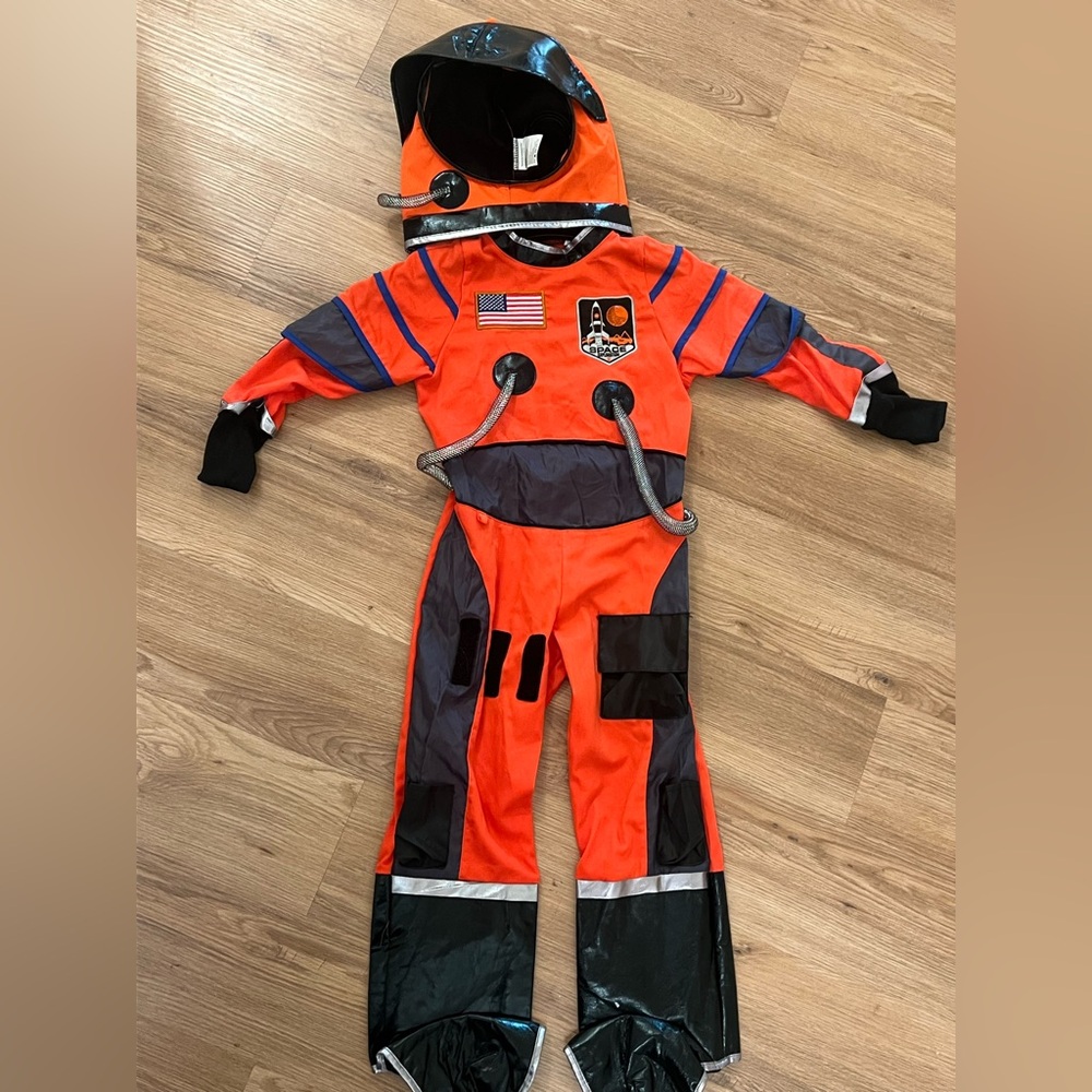 Kids Astronaut Costume - Orange